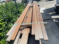 7x guyana ipé planken geschaafd, 21x70mm, lengte 1/330cm, 6/455cm - afbeelding 1 van  3
