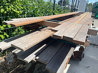 7x guyana ipé planken geschaafd, 21x70mm, lengte 1/330cm, 6/455cm - afbeelding 3 van  3