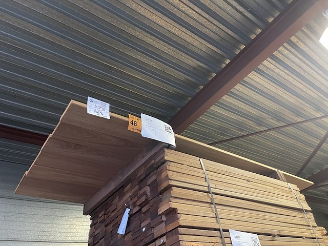 7x guyana teak vlonderplanken, 21x145mm, lengte 215cm - afbeelding 4 van  4