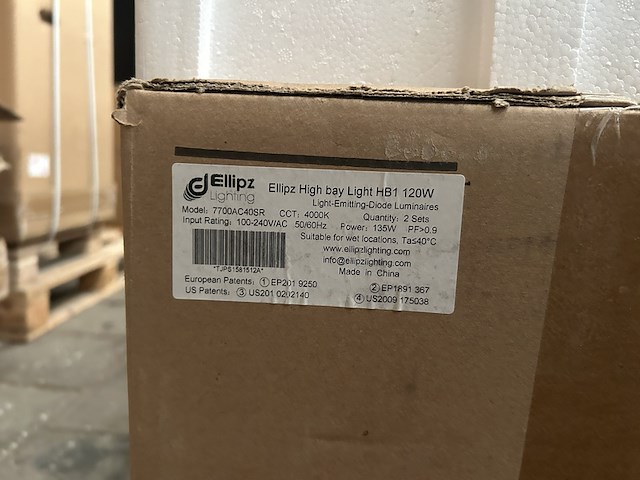 7x high bay light hb1 120w ellipz lighting - afbeelding 4 van  6