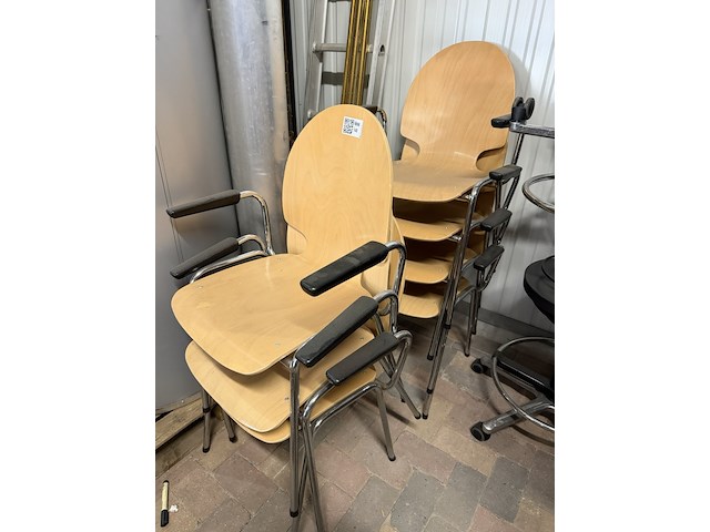 7x houten stoelen - afbeelding 1 van  1
