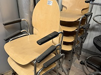 7x houten stoelen - afbeelding 1 van  1