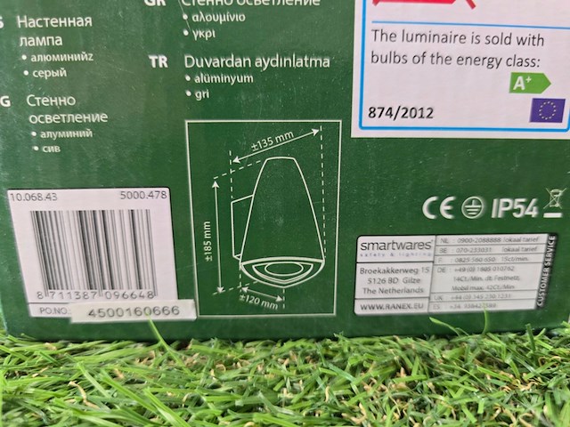 7x jenny wand buitenverlichting ranex, led - afbeelding 6 van  10