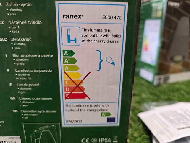 7x jenny wand buitenverlichting ranex, led - afbeelding 7 van  10