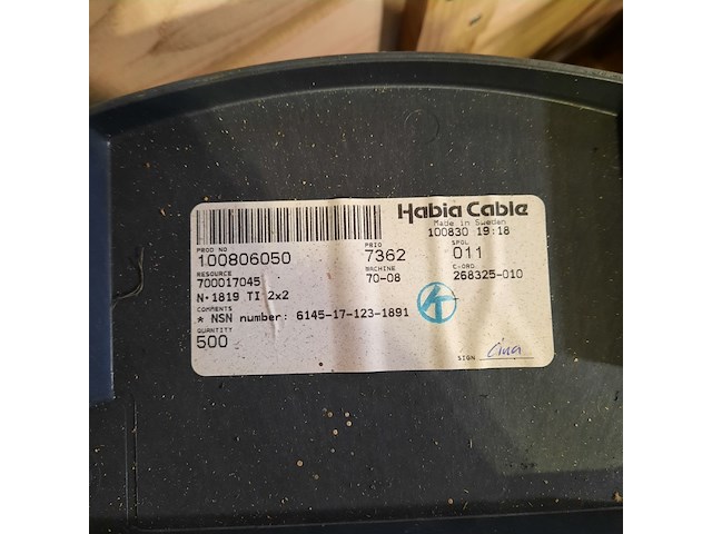 7x kabel op rol, habia, 6145-17-123-1891 - afbeelding 5 van  7