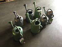 7x kunststof gieters, groen/grijs - afbeelding 2 van  3
