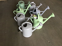7x kunststof gieters, groen/grijs - afbeelding 3 van  3