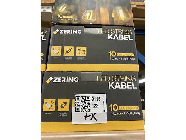7x led string kabel 10 led lampen, zering - afbeelding 3 van  4