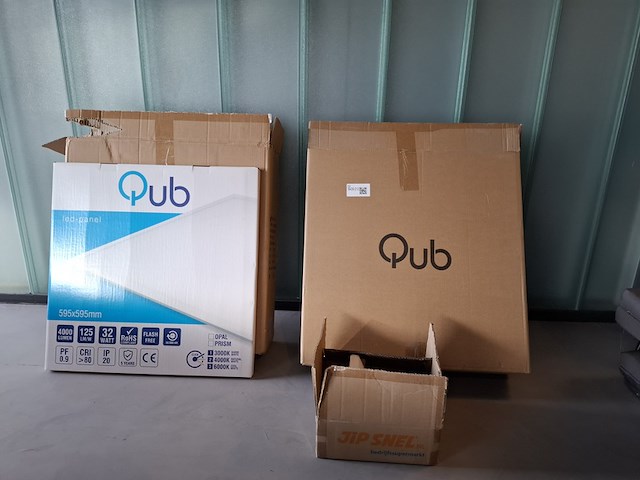 7x ledpaneel qub, 3000k - afbeelding 1 van  5