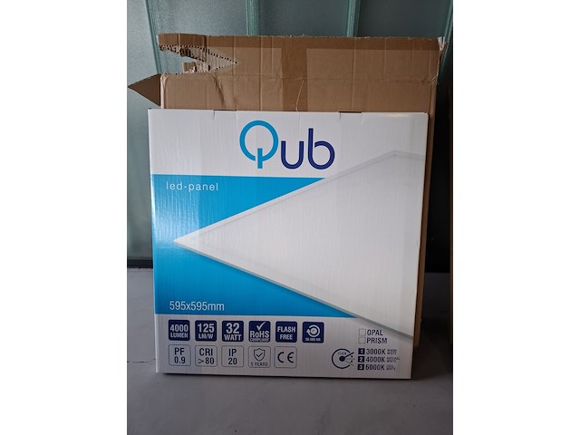 7x ledpaneel qub, 3000k - afbeelding 2 van  5