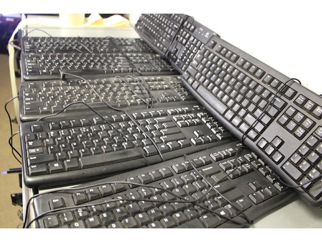 7x logitech k120 usb keyboard - afbeelding 4 van  9