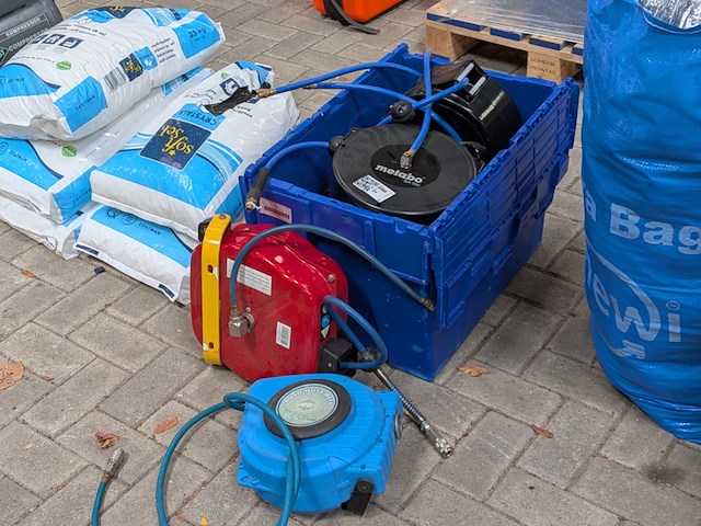7x luchtslanghaspel o.a. metabo sa 250, airpess - afbeelding 1 van  6