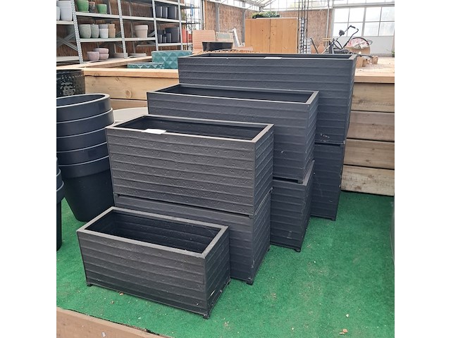 7x metalen bloembak, ts collection - afbeelding 1 van  11