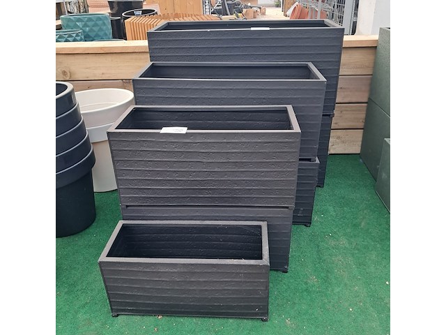 7x metalen bloembak, ts collection - afbeelding 4 van  11