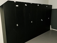 7x metalen draaideurkast, zwart - afbeelding 2 van  4