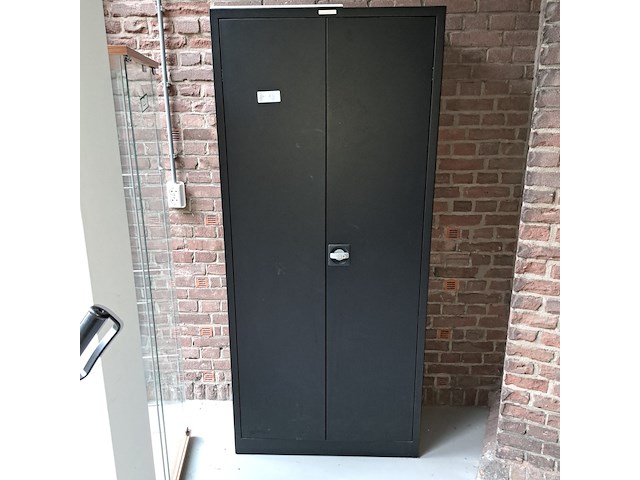 7x metalen draaideurkast, zwart - afbeelding 3 van  4