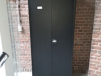 7x metalen draaideurkast, zwart - afbeelding 3 van  4