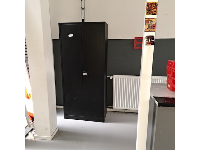 7x metalen draaideurkast, zwart - afbeelding 4 van  4