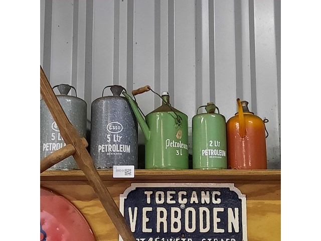 7x nostalgische petroleum schenkkan - afbeelding 3 van  5