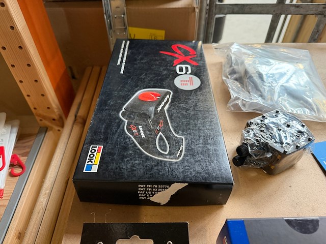 7x racefiets pedalen w.o. look, m-wave - afbeelding 5 van  8