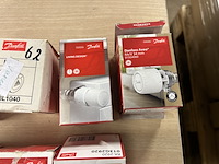 7x radiator thermostaat, w.o. honeywell, danfuss - afbeelding 3 van  5