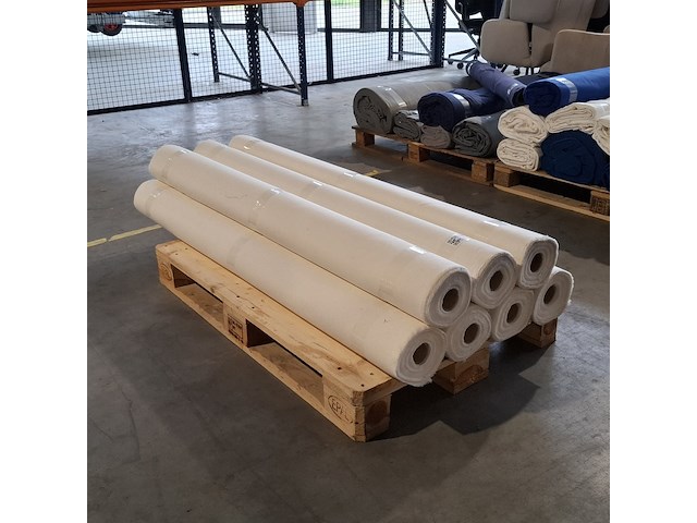 7x rol canvas bekledingsstof, ecru - afbeelding 1 van  4
