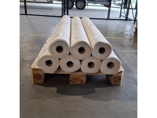 7x rol canvas bekledingsstof, ecru - afbeelding 2 van  4