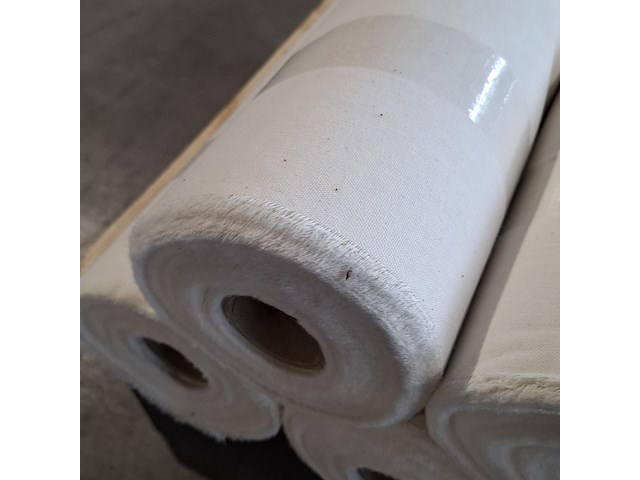 7x rol canvas bekledingsstof, ecru - afbeelding 4 van  4