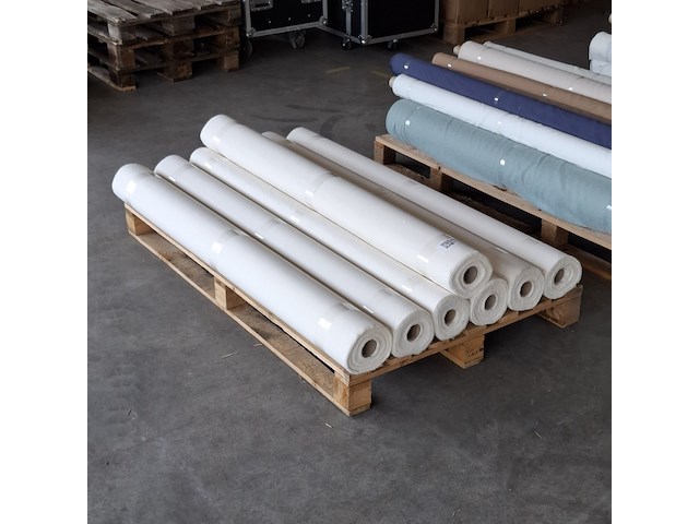 7x rol canvas bekledingsstof, ecru - afbeelding 1 van  4