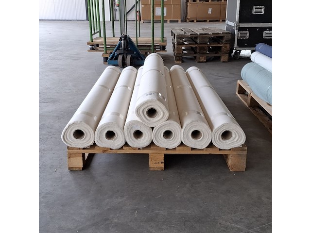 7x rol canvas bekledingsstof, ecru - afbeelding 2 van  4