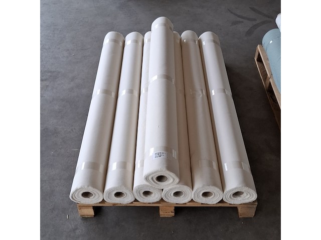 7x rol canvas bekledingsstof, ecru - afbeelding 3 van  4