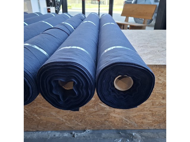 7x rol fijn schaduwdoek | brandwerend, marineblauw - afbeelding 3 van  7