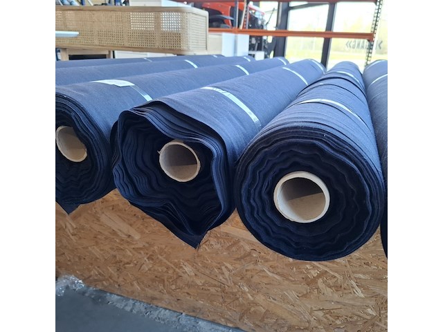 7x rol fijn schaduwdoek | brandwerend, marineblauw - afbeelding 4 van  7