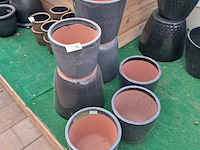 7x stenen bloempot, ts collection - afbeelding 1 van  8