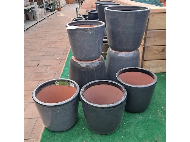 7x stenen bloempot, ts collection - afbeelding 2 van  8