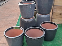 7x stenen bloempot, ts collection - afbeelding 2 van  8