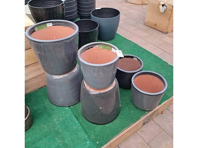 7x stenen bloempot, ts collection - afbeelding 3 van  8