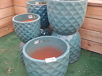 7x stenen bloempot, ts collection - afbeelding 1 van  6