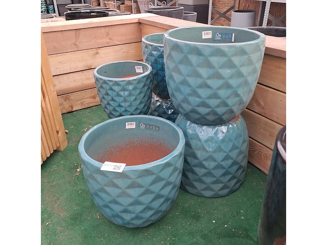 7x stenen bloempot, ts collection - afbeelding 2 van  6