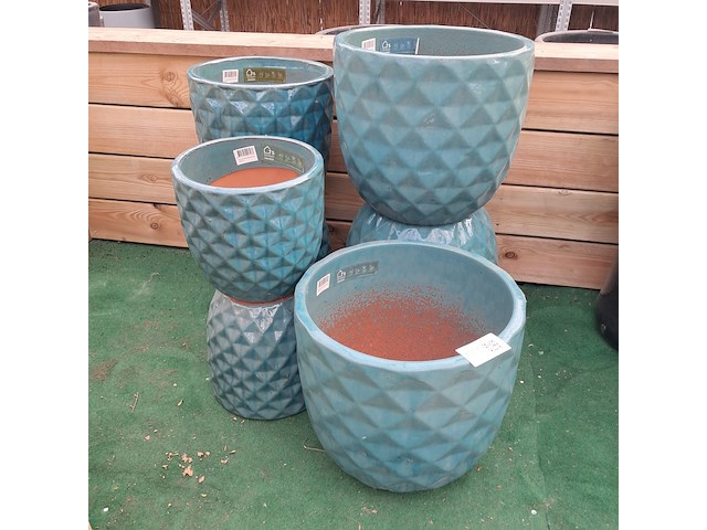 7x stenen bloempot, ts collection - afbeelding 3 van  6