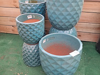 7x stenen bloempot, ts collection - afbeelding 3 van  6