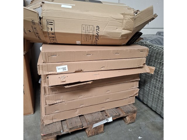 7x tafel 80x80cm met bureaustoel - afbeelding 1 van  3