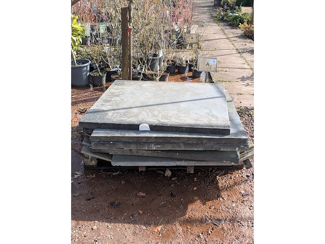 7x tuintegel ca. 100x100x4 cm - afbeelding 1 van  5