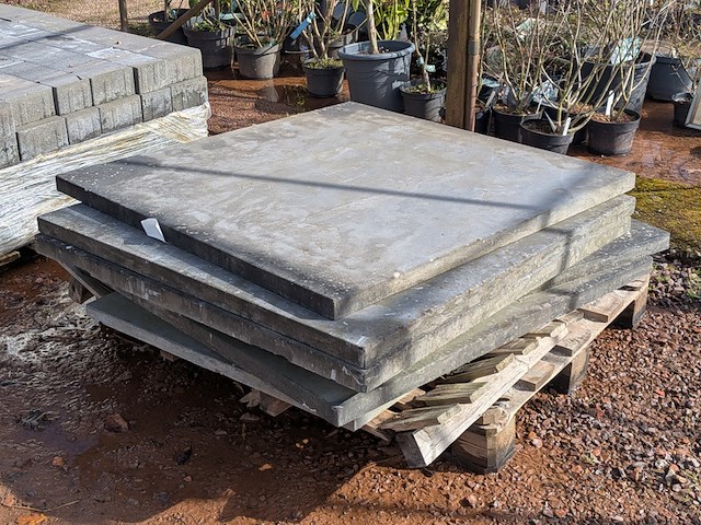 7x tuintegel ca. 100x100x4 cm - afbeelding 2 van  5