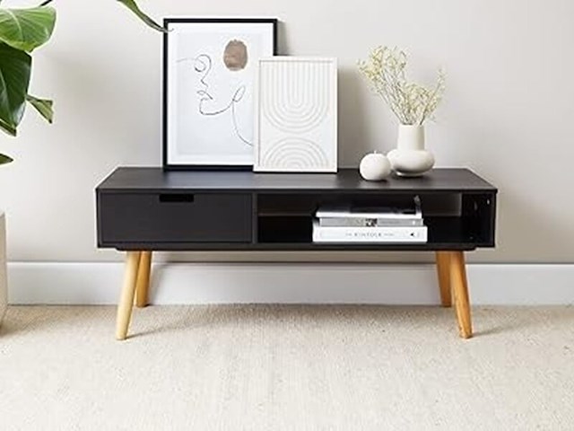 7x tv meubel lifa living, venetië, zwart - afbeelding 2 van  5