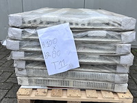 7x type 11 radiatoren hoog 100cm x breed 80cm , sanica, met bovenrooster, wit - afbeelding 1 van  3