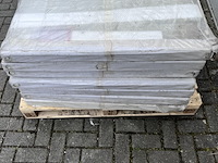 7x type 11 radiatoren hoog 100cm x breed 80cm, sanica, met bovenrooster, wit - afbeelding 2 van  3