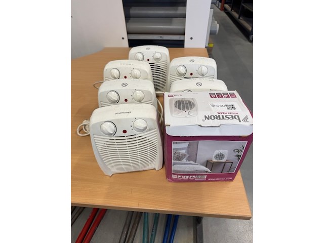 7x ventilatorkachel elektrisch, bestron, afh211w - afbeelding 1 van  4
