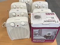 7x ventilatorkachel elektrisch, bestron, afh211w - afbeelding 1 van  4