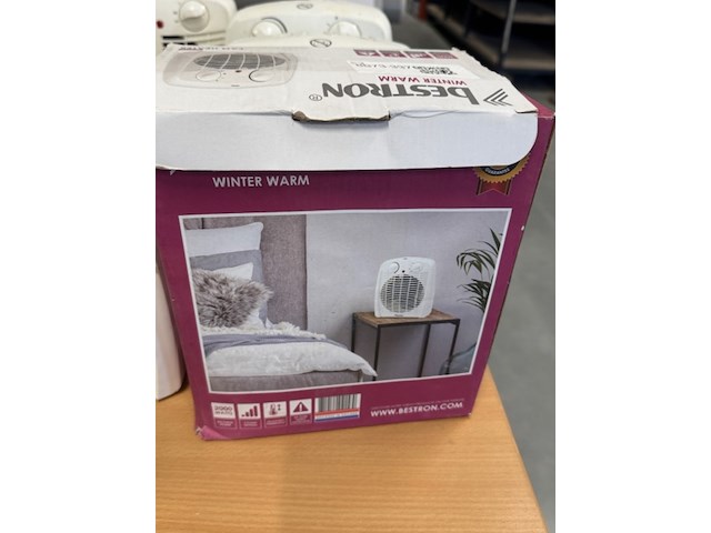 7x ventilatorkachel elektrisch, bestron, afh211w - afbeelding 2 van  4